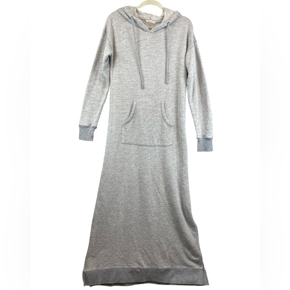 Soft Surroundings Lazy Day lounge dress hooded M Tall Maxi cozy warm casual - Picture 1 of 12